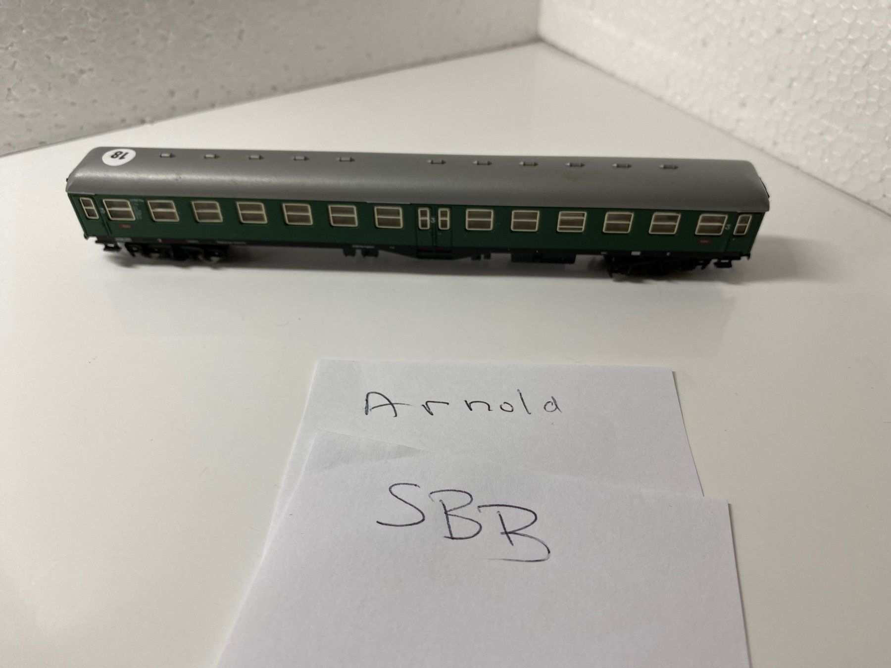 Arnold Modellini di ferrovie: SBB Waggon Arnold Spur N 18 – Difettoso da Kerzers venduto da tisyayasuBE 3