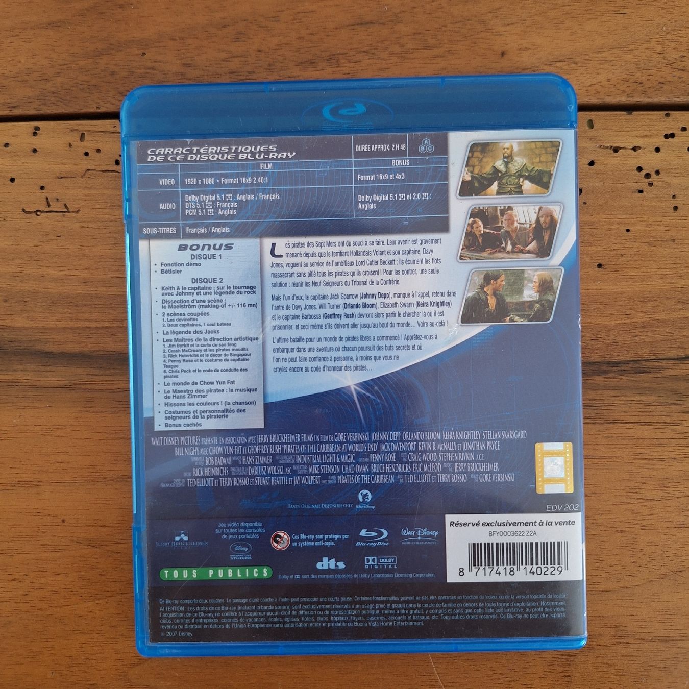 Tutti i DVDs: Pirates des Caraïbes 3 - Bluray – Usato da Porrentruy venduto da Ikoss 1