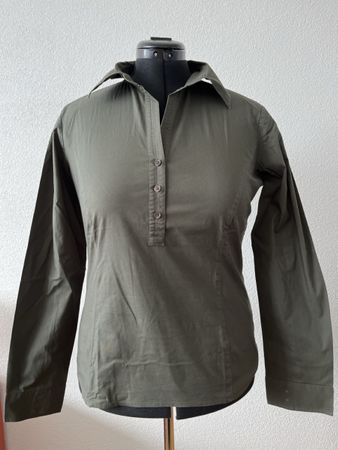 United Colors of Benetton Bluse oliv Grösse L neuwertig