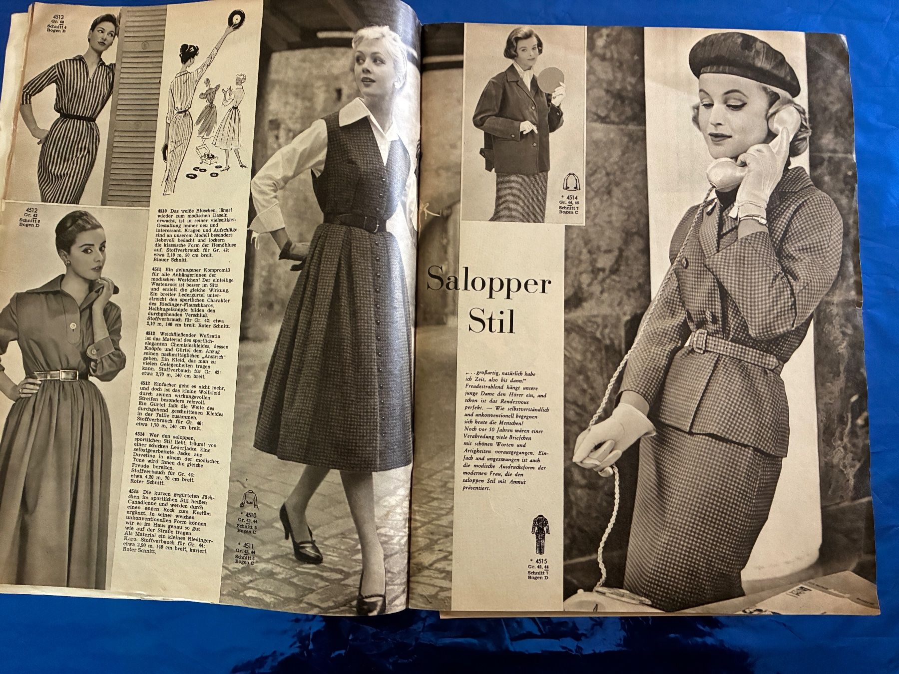 Cartamodelli: Burda Moden 1957 Schnittmuster Nähen Mode Design 50ziger – Usato da Aarwangen venduto da nemkin61 4
