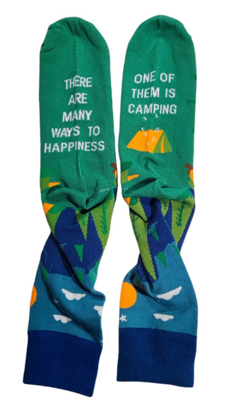 Calze: Socken Camping/Glamping/Wald/Berge/Mountaines/Forest – Nuovo e nell'imballaggio originale da Zürich venduto da amysmith 2