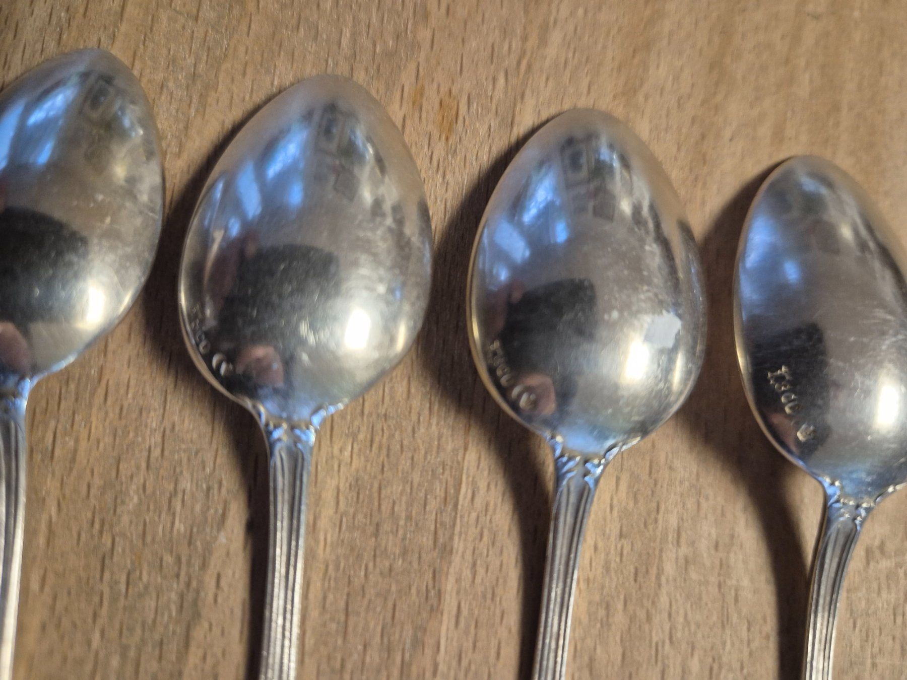 Cucchiai: 9 Moccalöffel Silber 800, 95 gr. – Usato da Schlosswil venduto da donmarcos62 3