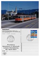 Solothurn 4 Altstadt Letzttag Post Bahn ASm Be 4/4 102 + Bt