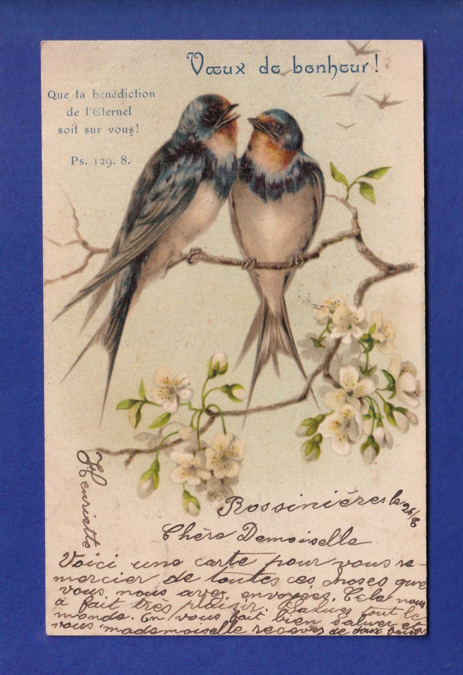 Cartoline postali: OISEAU - Verset – Usato da Pully venduto da nicecards-shop