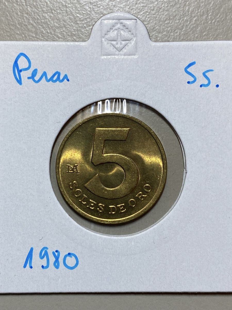 Toutes les monnaies: Pérou - 5 sols - 1980 – D'occasion à Payerne par Mike1682