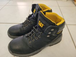 ArbeitschuheCAT Schwarz Grösse 44 guter Zustand.