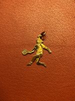 Anhänger Tennisspieler aus Gelbgold 18 Karat Au 750