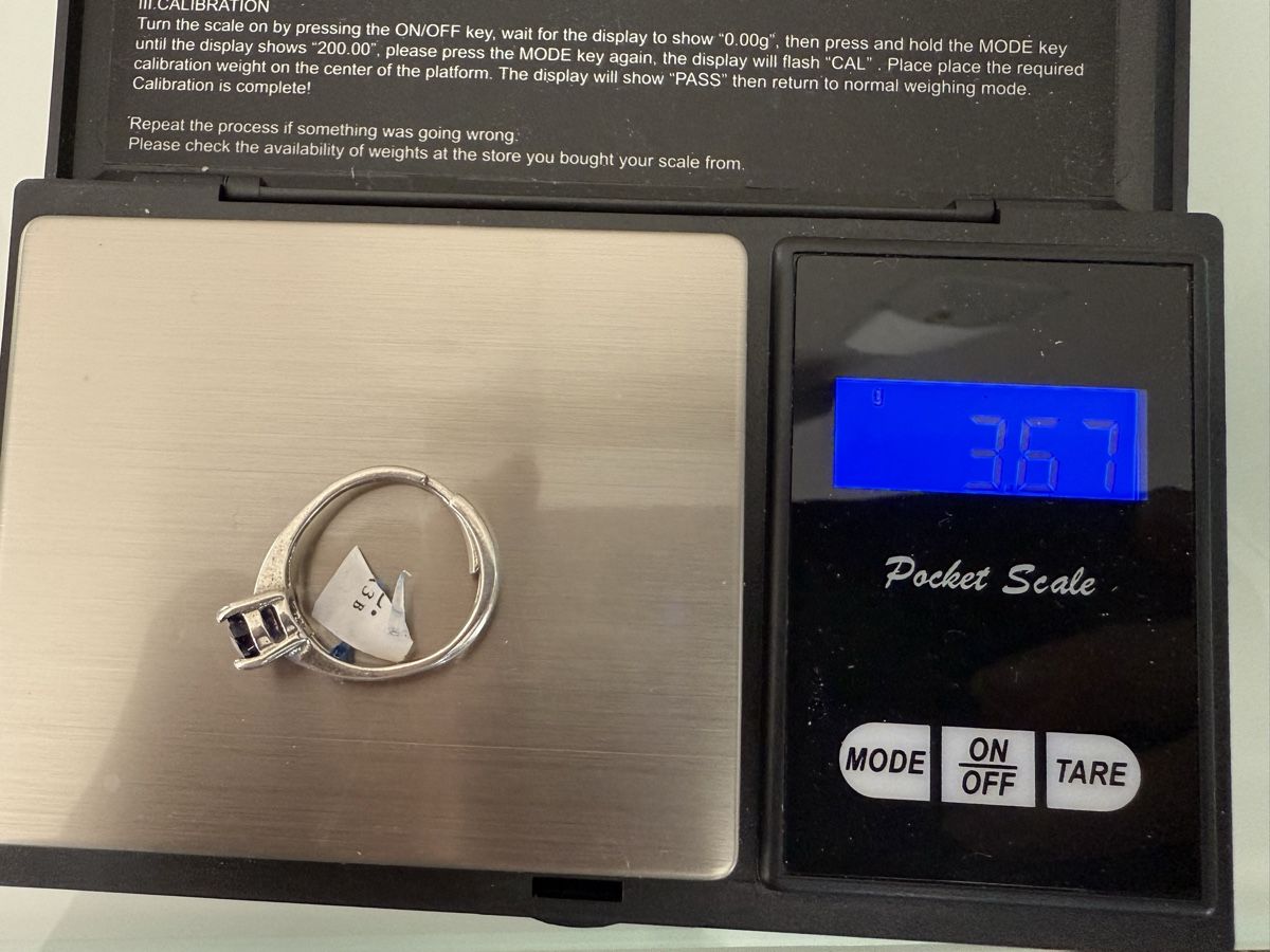 Anelli: Eleganter Silberring mit Saphir, regulierbar – Nuovo e nell'imballaggio originale da Ebikon venduto da elischka 7