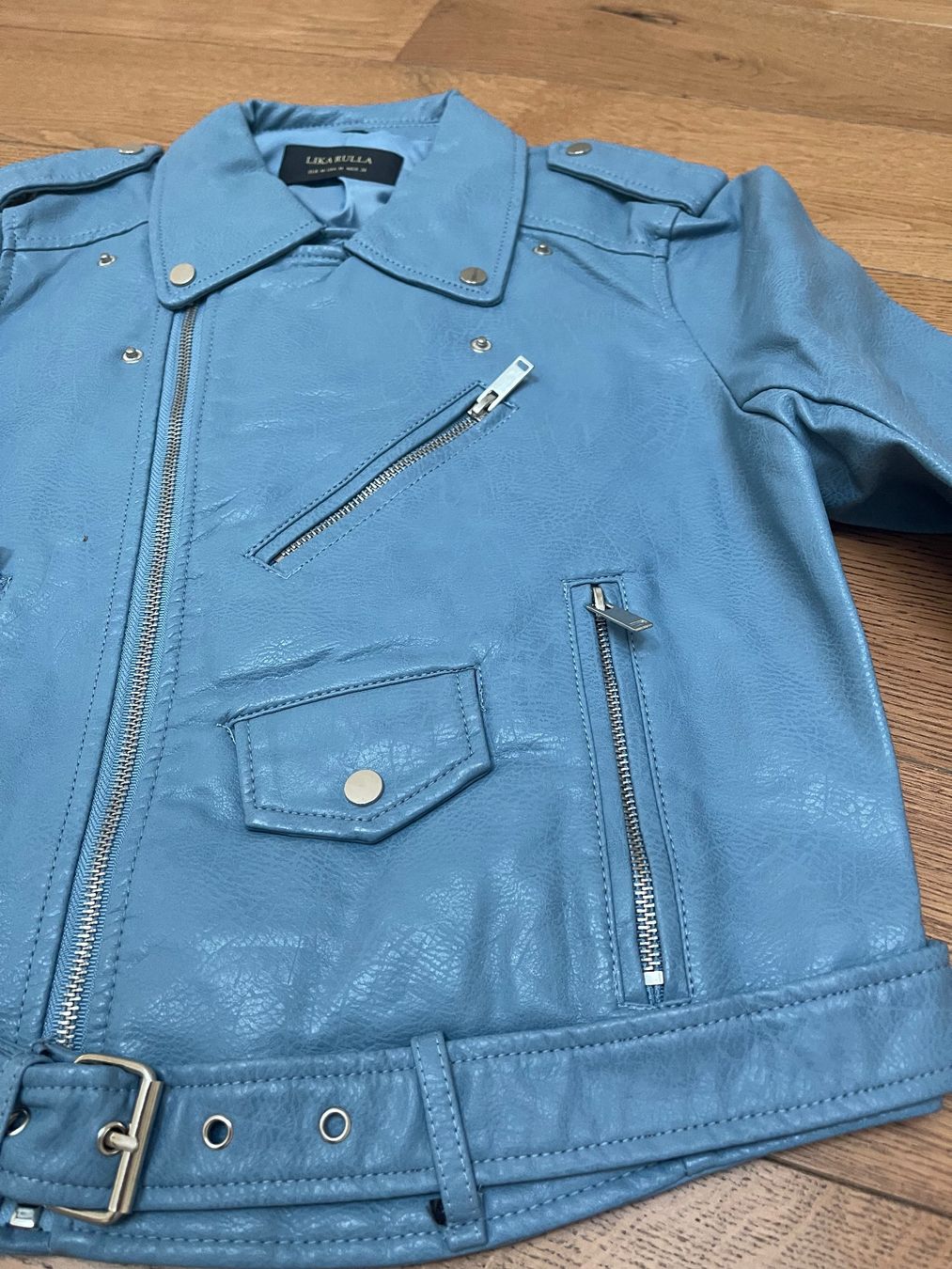Giacche: Hellblaue Neue Lederjacke in Gr L – Nuovo (secondo la descrizione) da Bassersdorf venduto da Sandy456 5