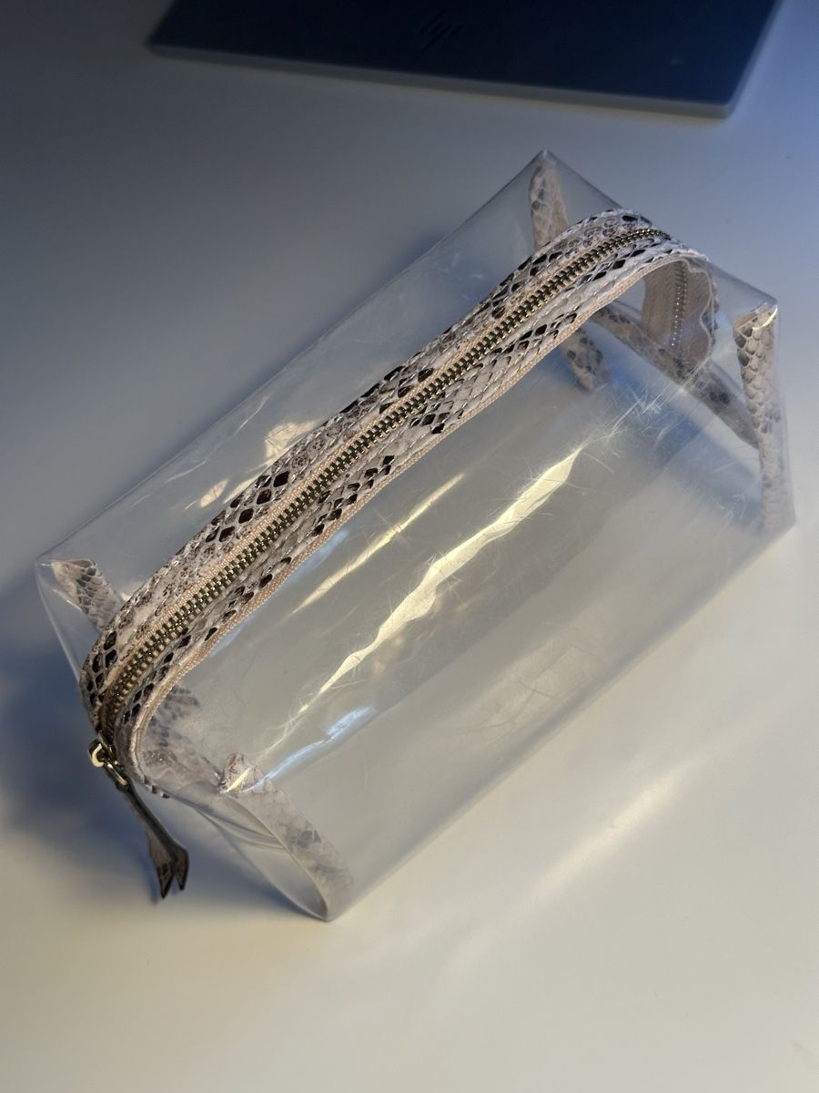 Custodie per cosmetici: 2x Transparente Kosmetiktasche mit Schlangenmuster – Usato da Hergiswil NW venduto da kaufe_at_kaufmann 7
