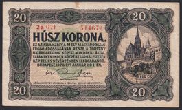 Ungarn 20 Korona 1920