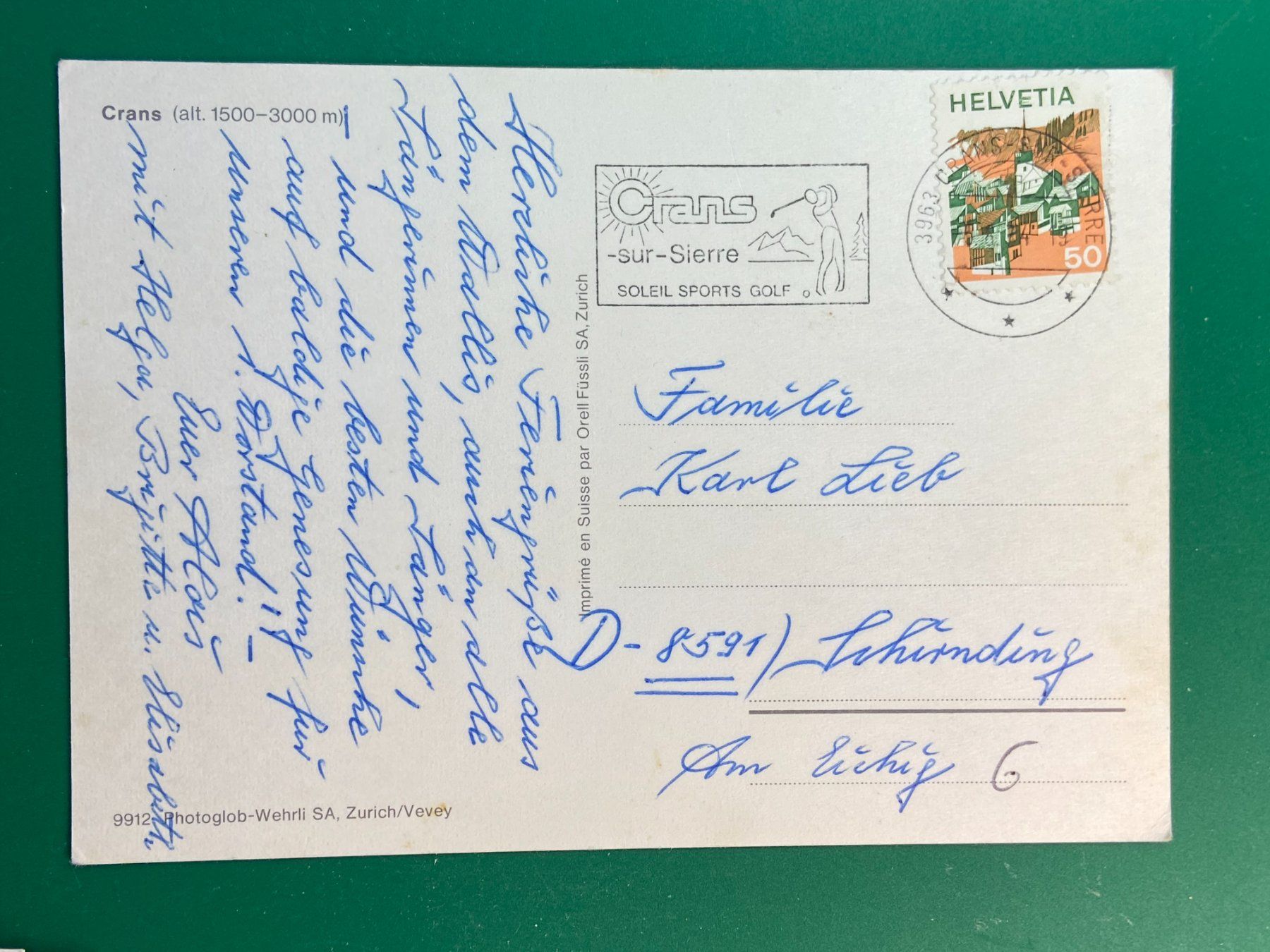 Cartes postales: Crans  - 6 Ansichten – D'occasion à Steg VS par danwer74 1