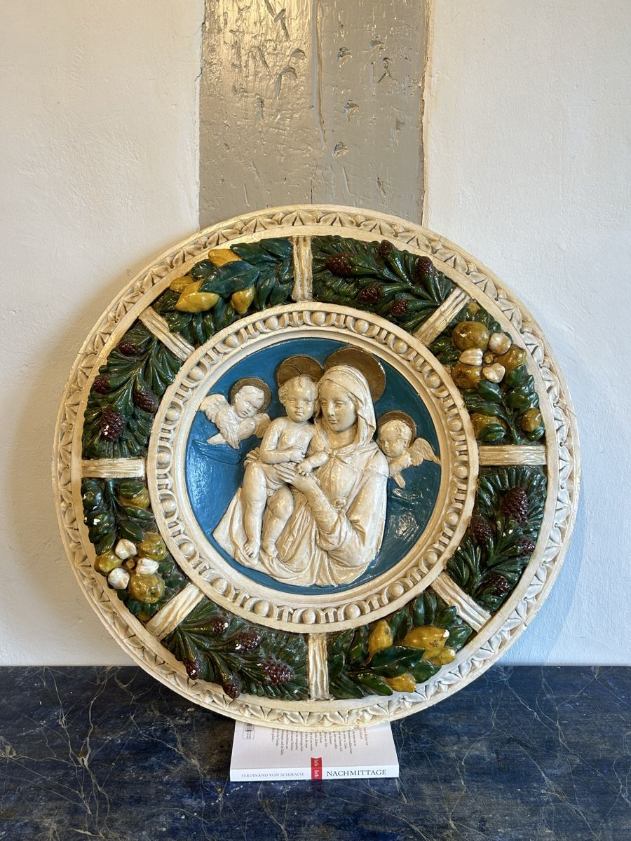 Skulpturen & Statuen: Haussegen Tondo Madonna – Gebraucht aus Riedholz von Frettchen63