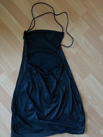 LONG-TOP / MINIKLEID MIT RÜCKENSCHNÜRUNG