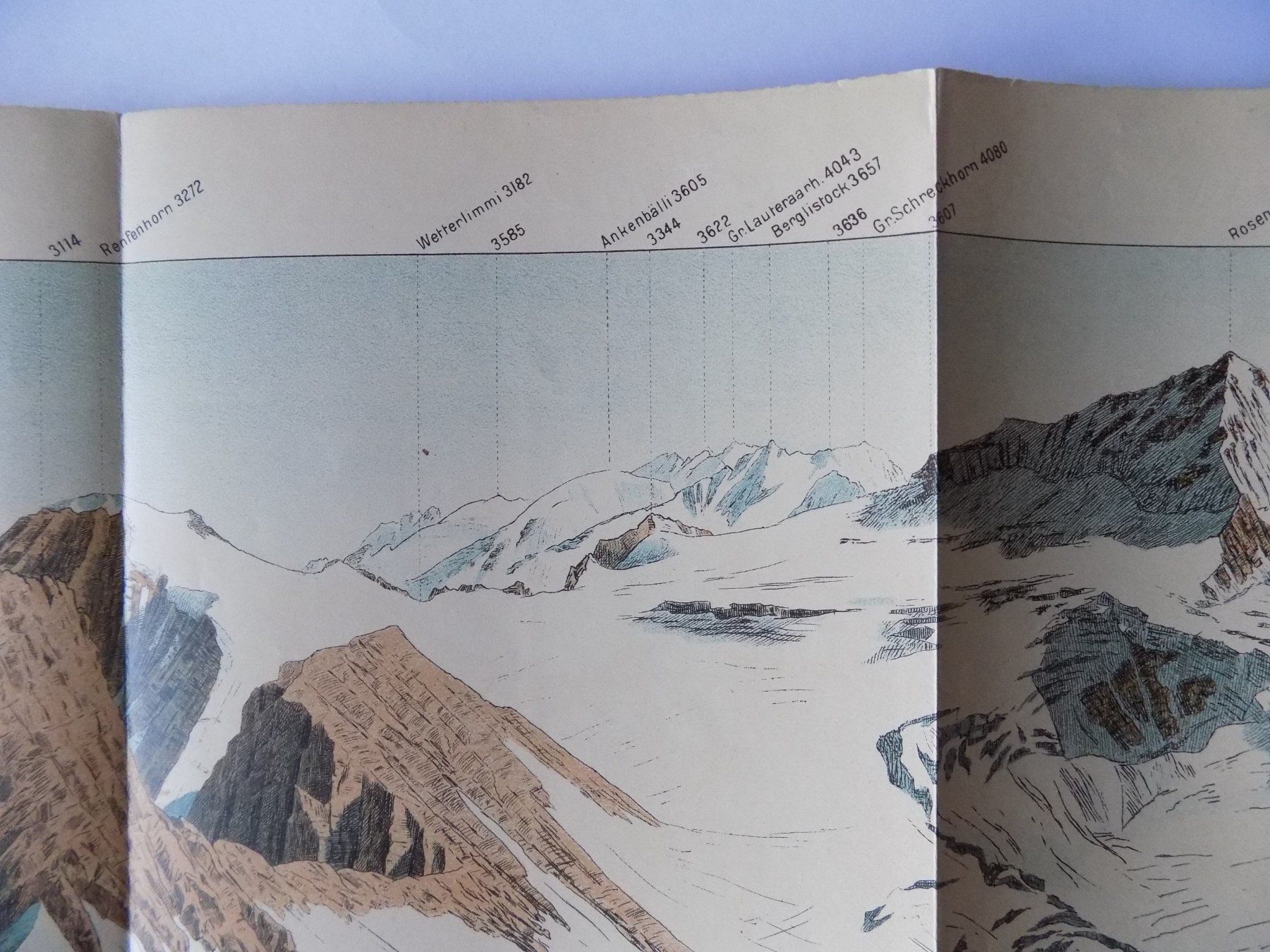 Stiche: Panorama Ausblick vom Dossenhorn – Gebraucht aus Risch von Antikfee 6