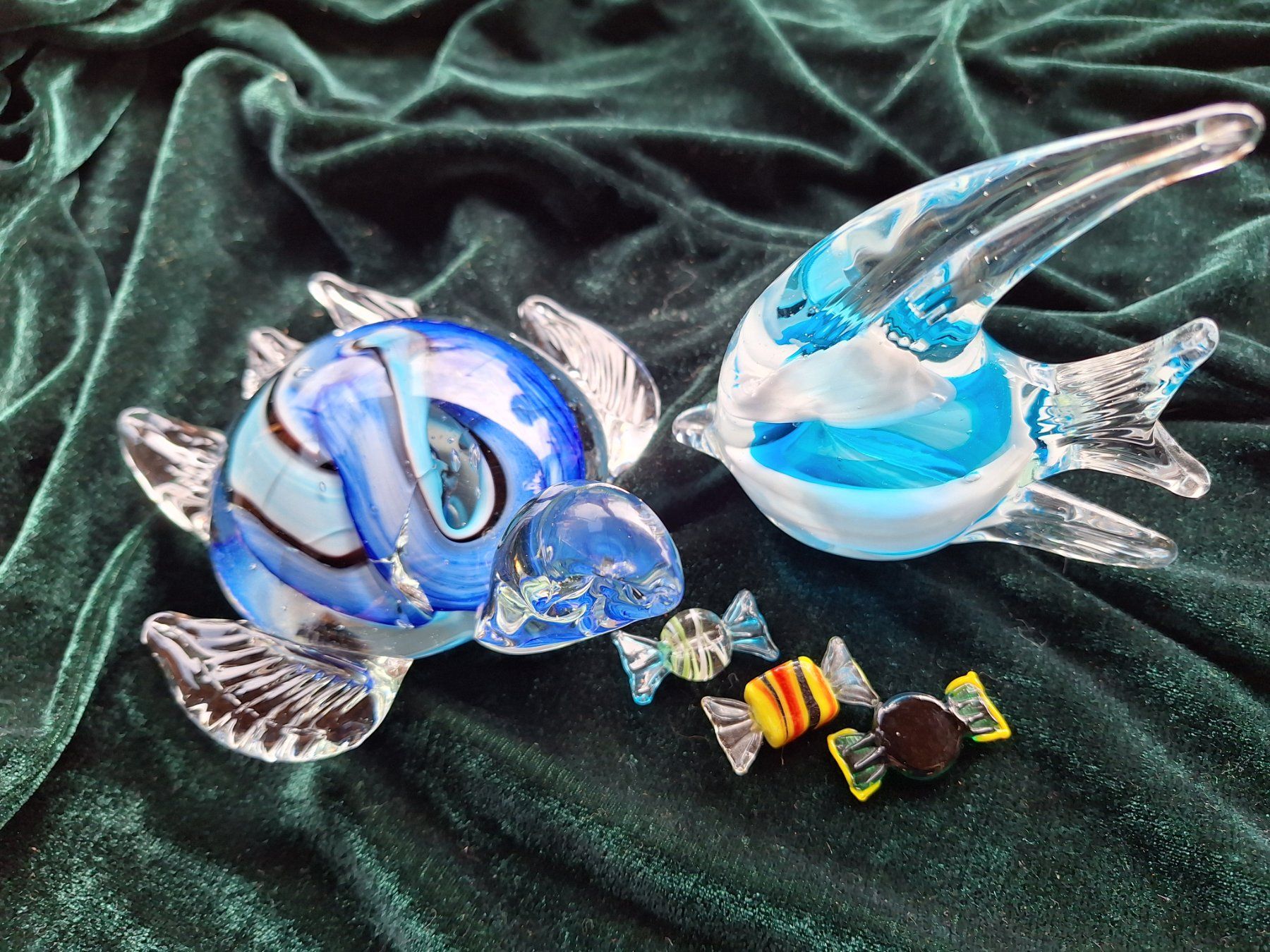 Murano Statuette: 5 STK MURANOGLAS FIGUREN – Usato da Huttwil venduto da Kunterbuntli