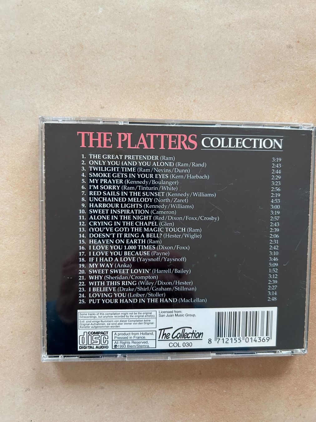 CD: The Platters Collection 25 Songs – Usato da Wiggiswil venduto da Cwi0 1