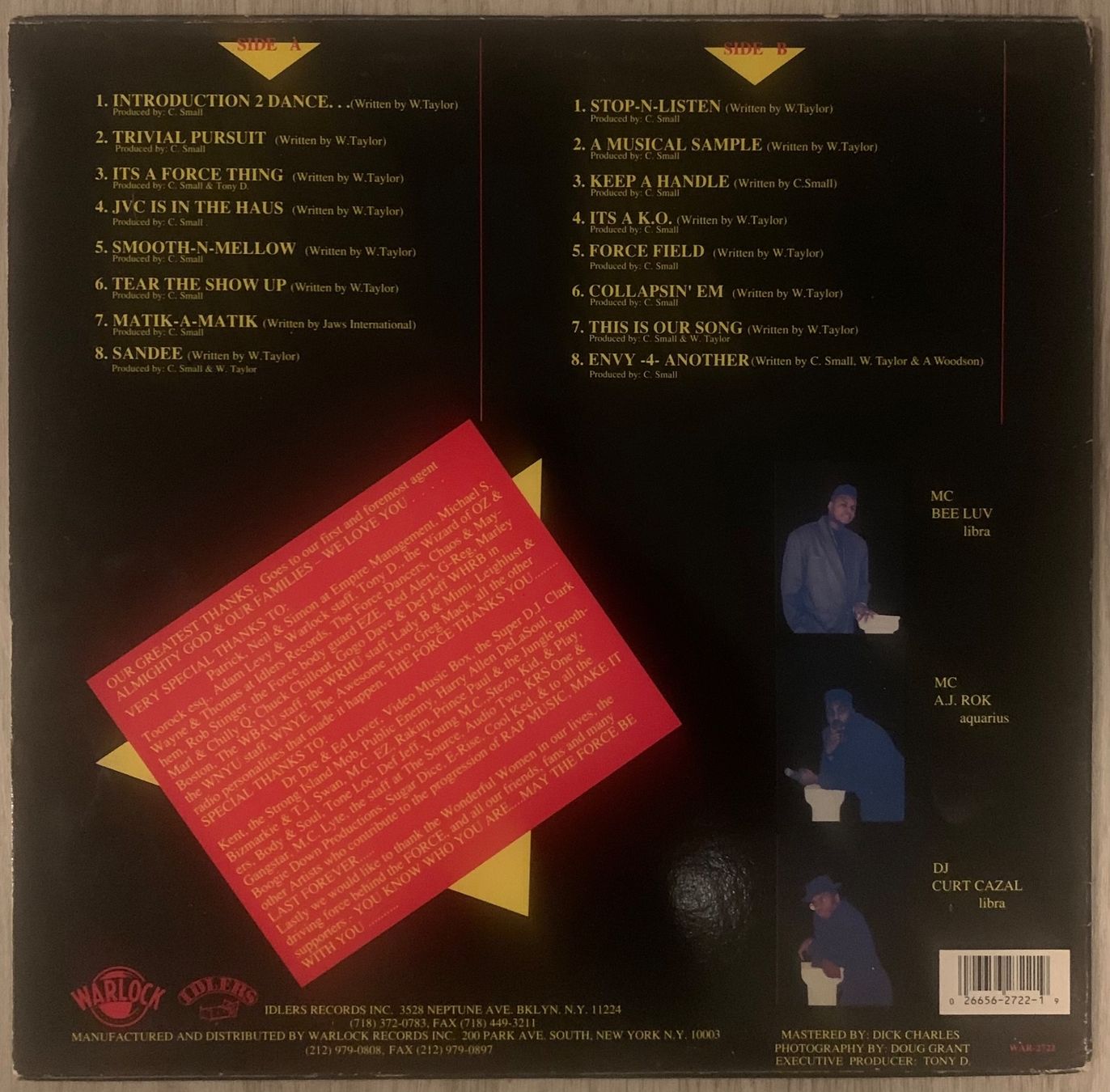 Dischi in vinile: JVC FORCE - Force Field Lp 1990 – Usato da Mühlethal venduto da superfast78 1