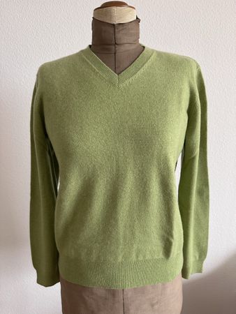 Edler Kaschmir-Pullover, lindengrün, Top Zustand!
