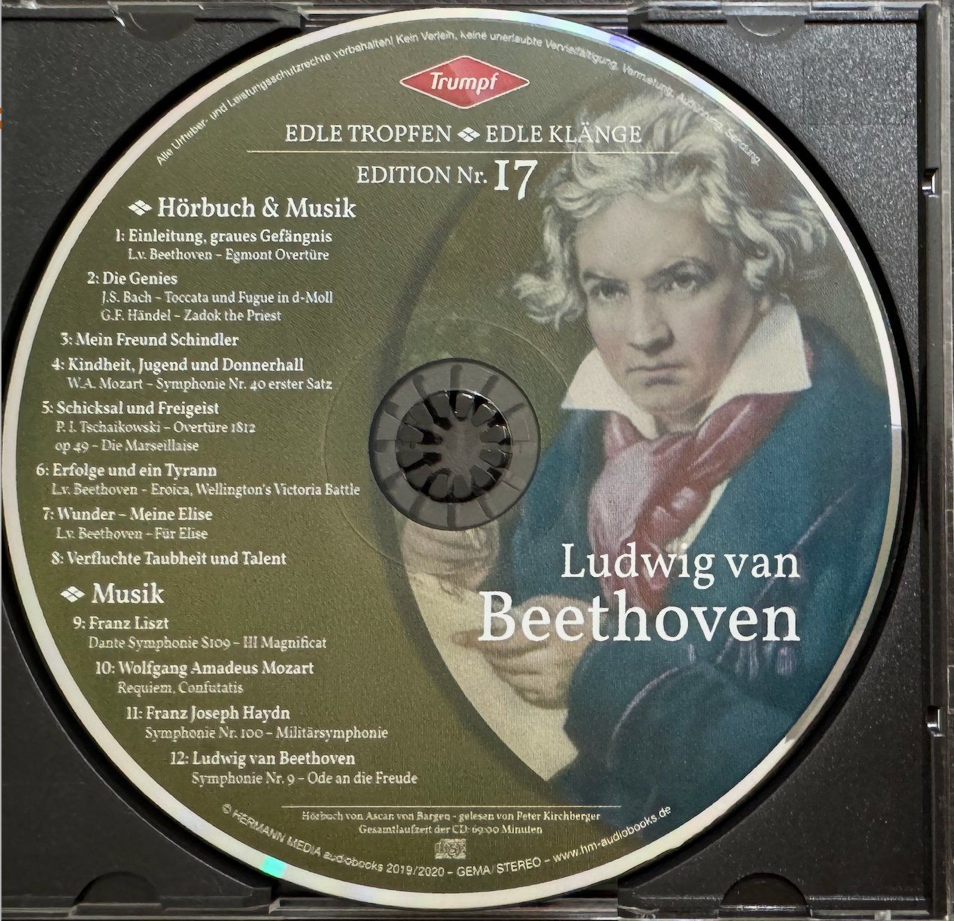 CD: CD LUDWIG VAN BETHOVEN SYMPHONIEN No. 17 – Usato da Wisen venduto da gigisna