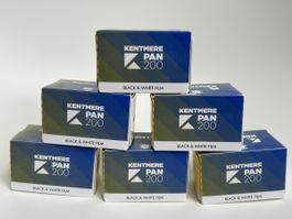 6 Rollen Kentmere Pan 200 Schwarzweiss Film 135-36 neu