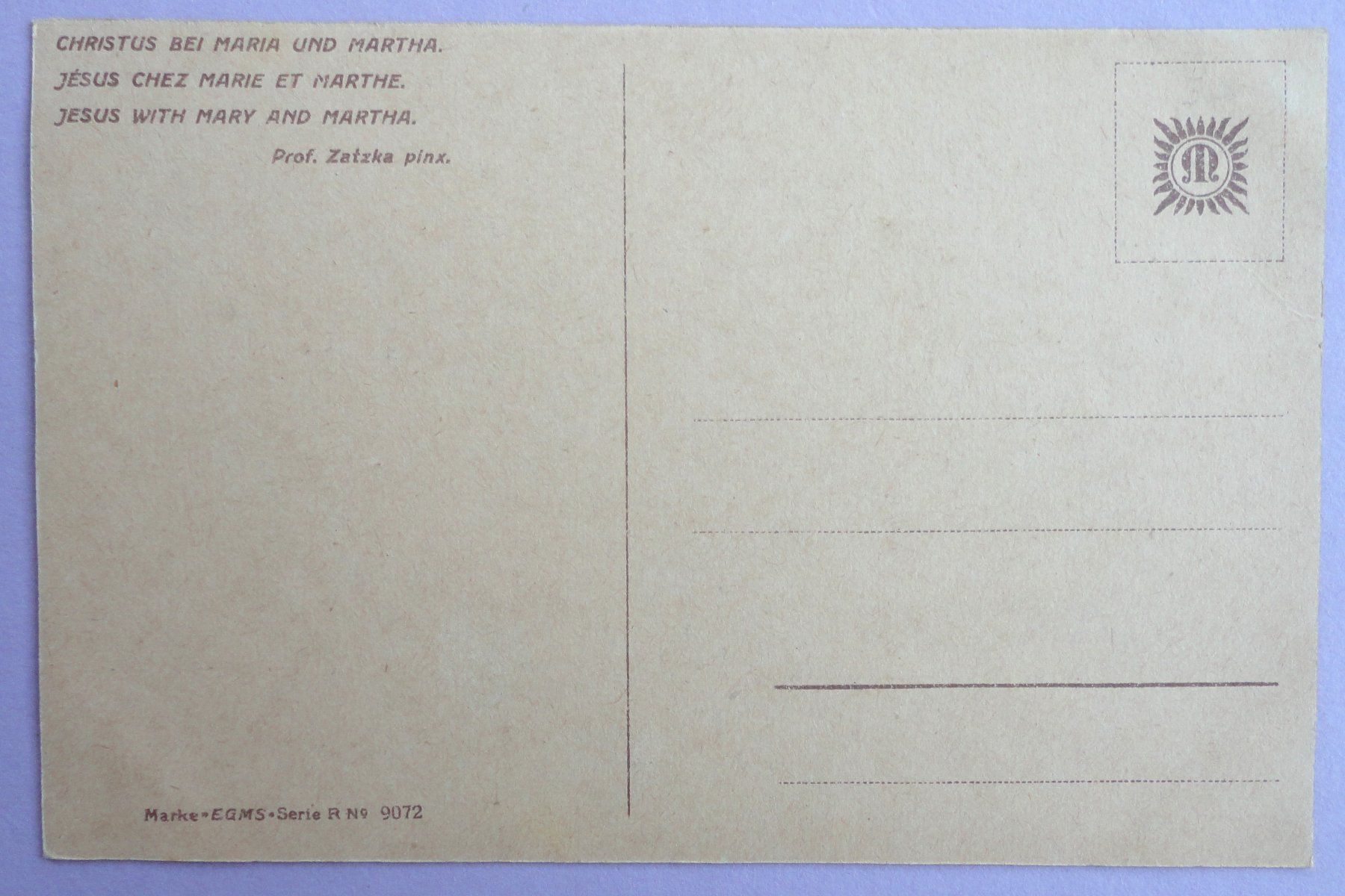 Cartoline postali: Jésus chez Marie et Marthe – Usato da Fétigny venduto da Billy2miny 1