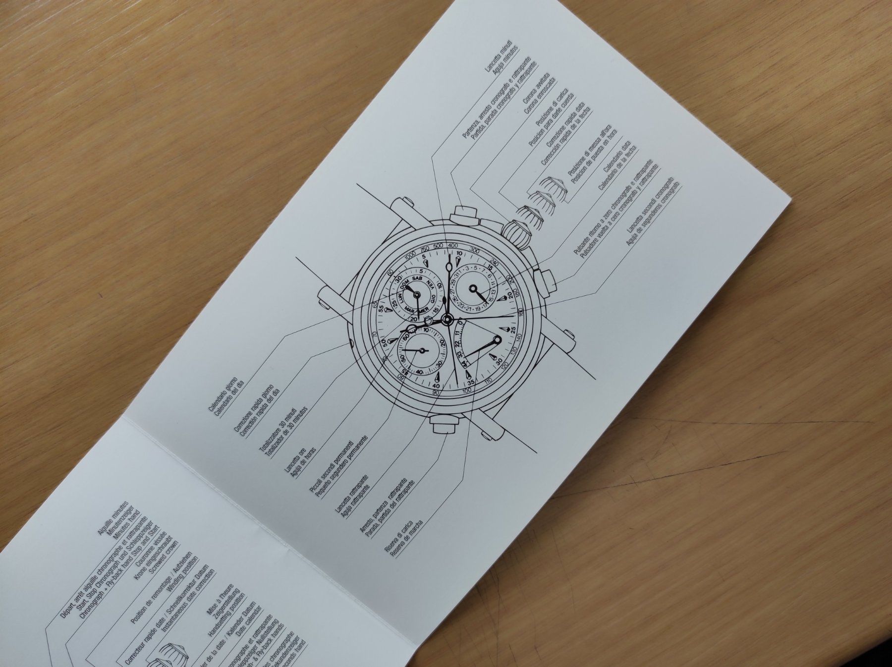Documenti: Paul Picot Technicum Manual / Gebrauchsanweisung-5 Sprachen – Nuovo e nell'imballaggio originale da Grenchen venduto da elibethma 2