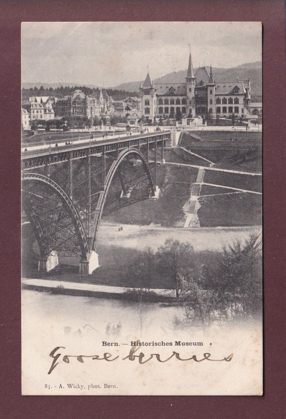Cartoline postali: BERN - Historisches Museum - 1901 – Usato da Pully venduto da nicecards