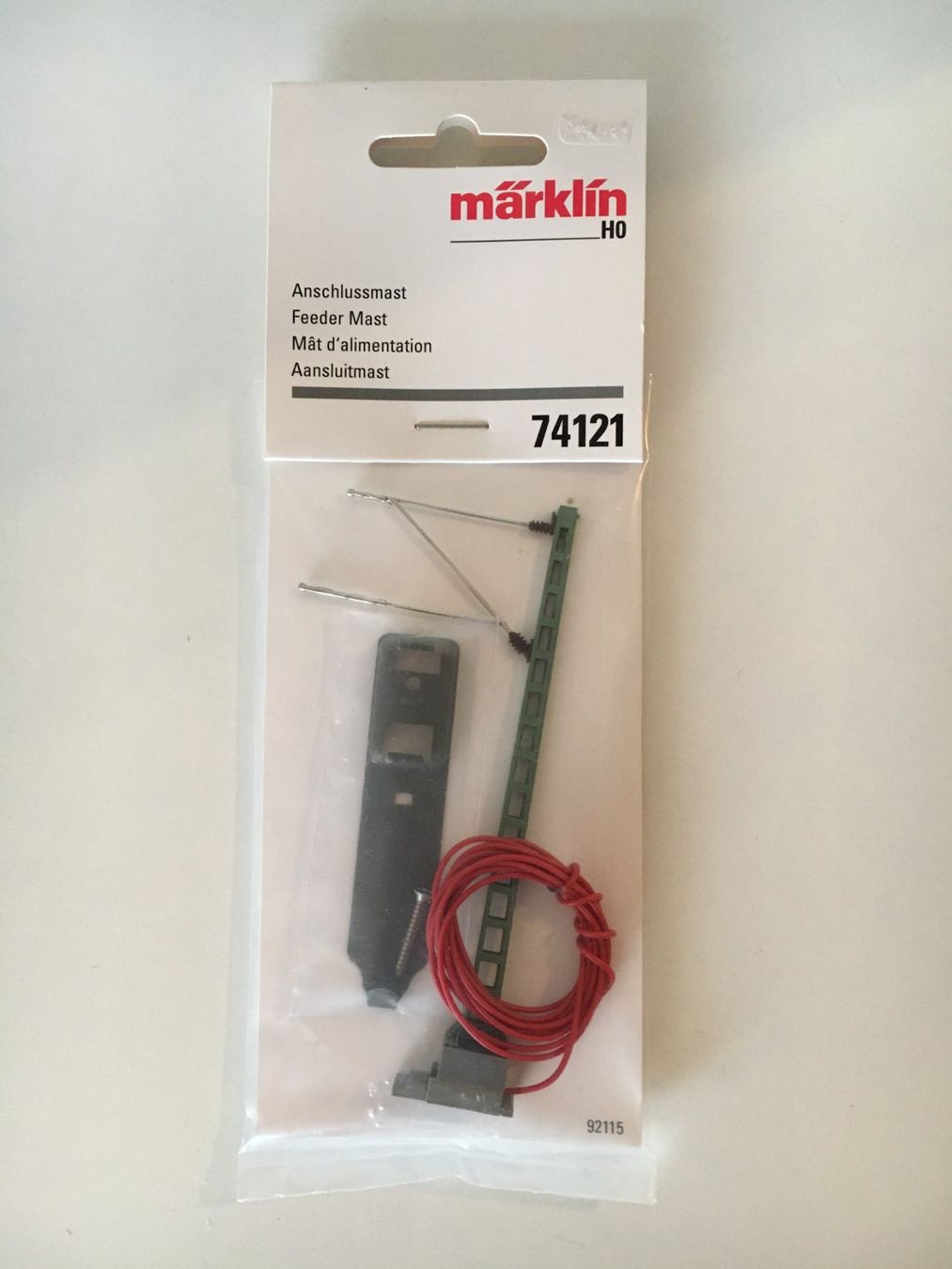 Märklin Modellini di ferrovie: Märklin H0 74121 Anschlussmast – Nuovo e nell'imballaggio originale da Rodersdorf venduto da Joerg11