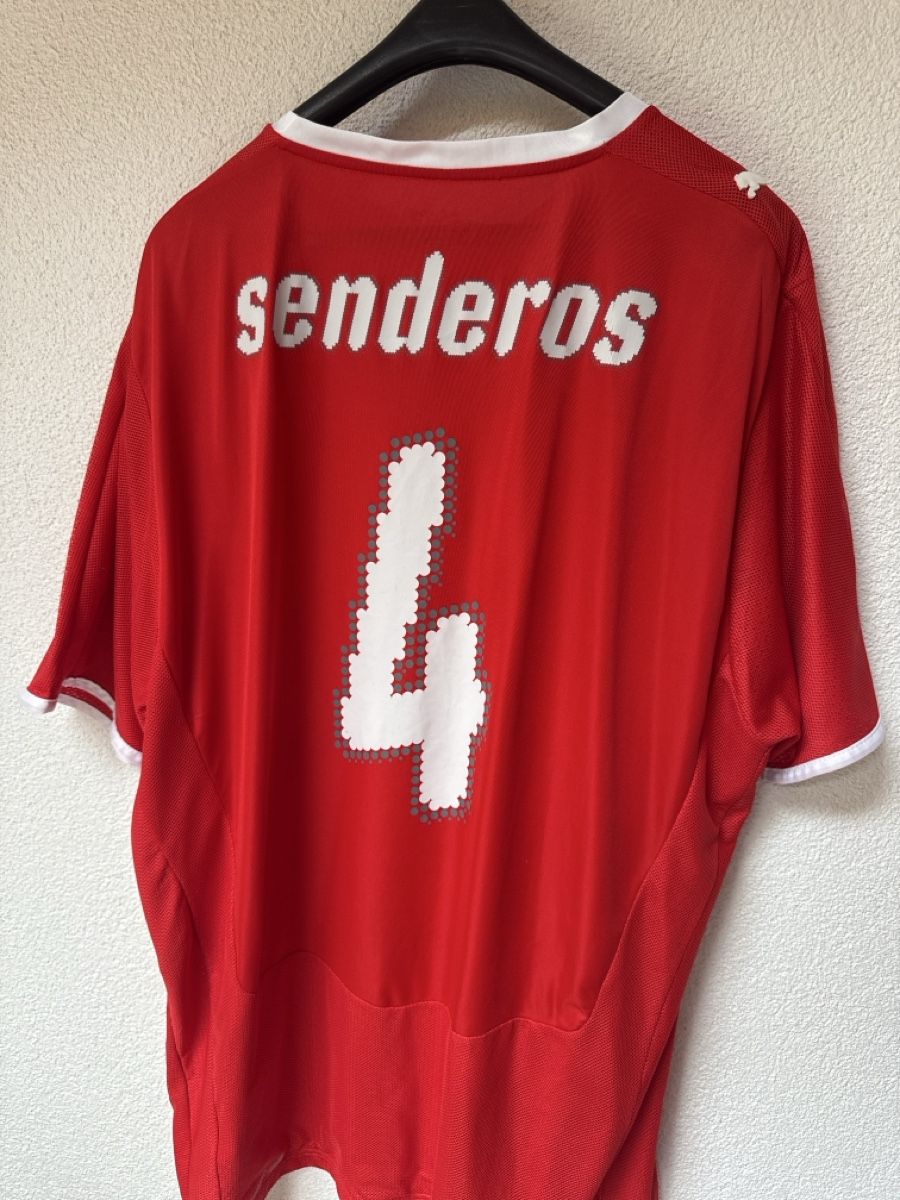 Canottiere & Pantaloni: Schweiz Trikot #4 Senderos – Usato da Gebenstorf venduto da Retroshirt 1