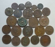 Sammlung von 24 Stück Münzen ab Antike