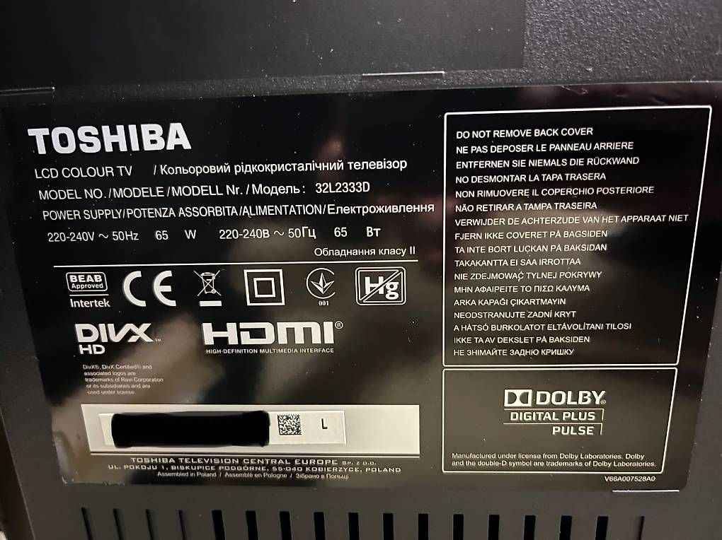 Televisori: Fernseher Thoshiba – Usato da Halden venduto da asc_svq6 2