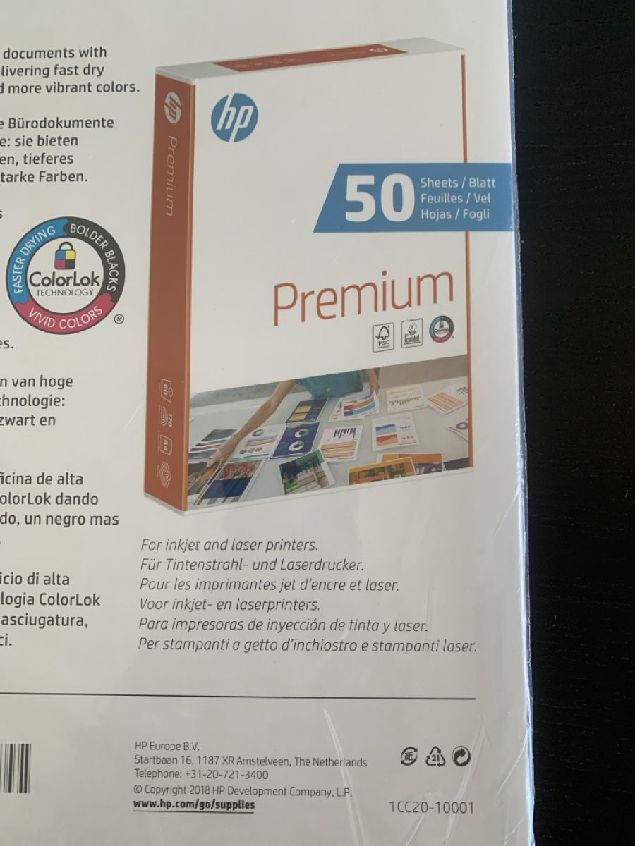 Hewlett Packard Papiere: HP Premium Paper 50 Sheets unopened condition – Neu und originalverpackt aus Immensee von vgitter 5