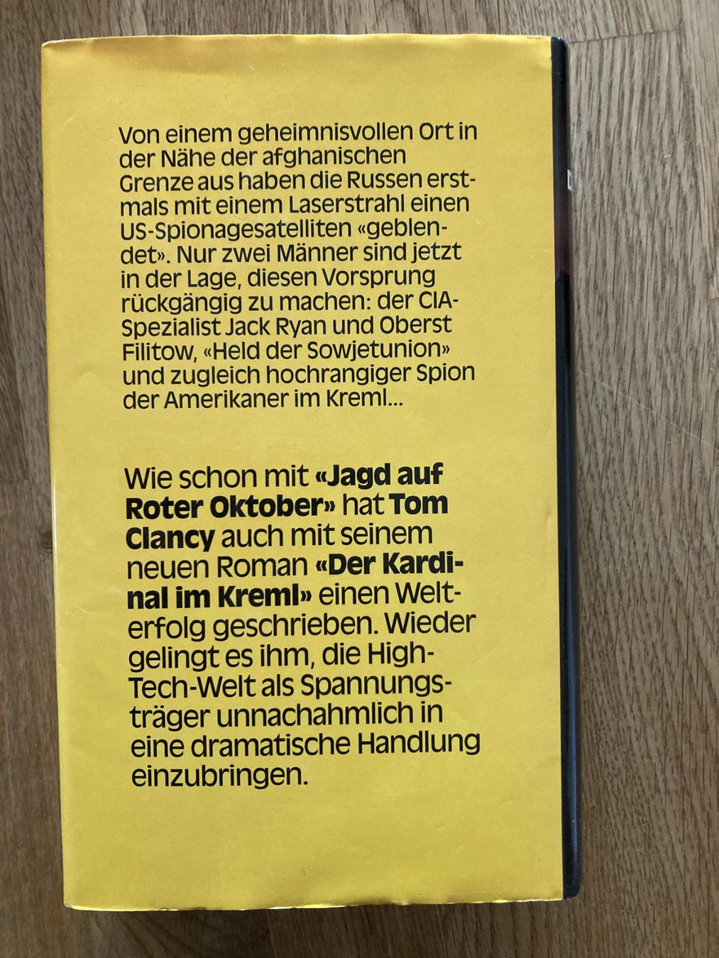 Libri: Tom Clancy Der Kardinal im Kreml Hardcover – Usato da Wängi venduto da Kaesli 3