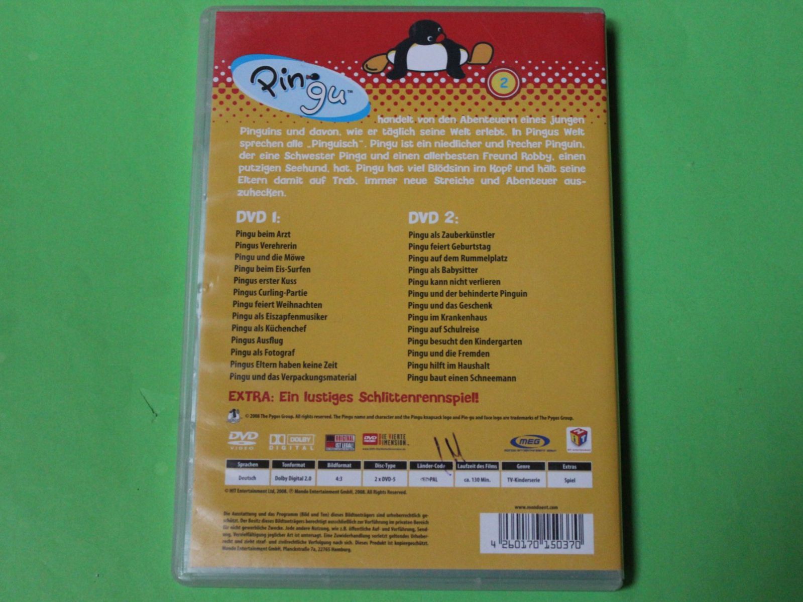 Tutti i DVDs: Pingu Vol.2 2DVDs 2008 vergriffen – Usato da Tübach venduto da JamesStone 2