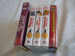 5x VHS Videokassetten - Bruce Lee - FSK 18 Sammlung - TOP
