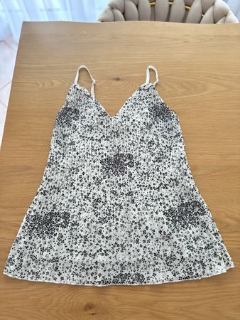 Top donna fantasia bianco e nero taglia unica 