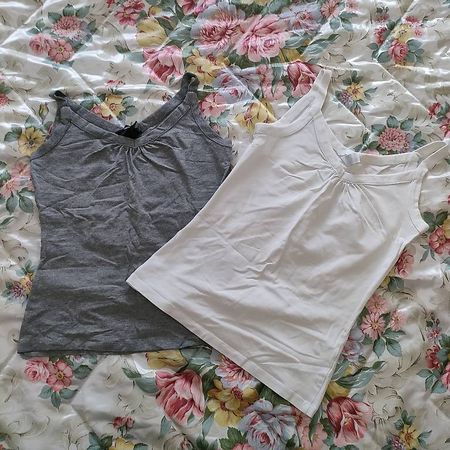 2 graues & weisses Unterleibschein / Shirt S H&M