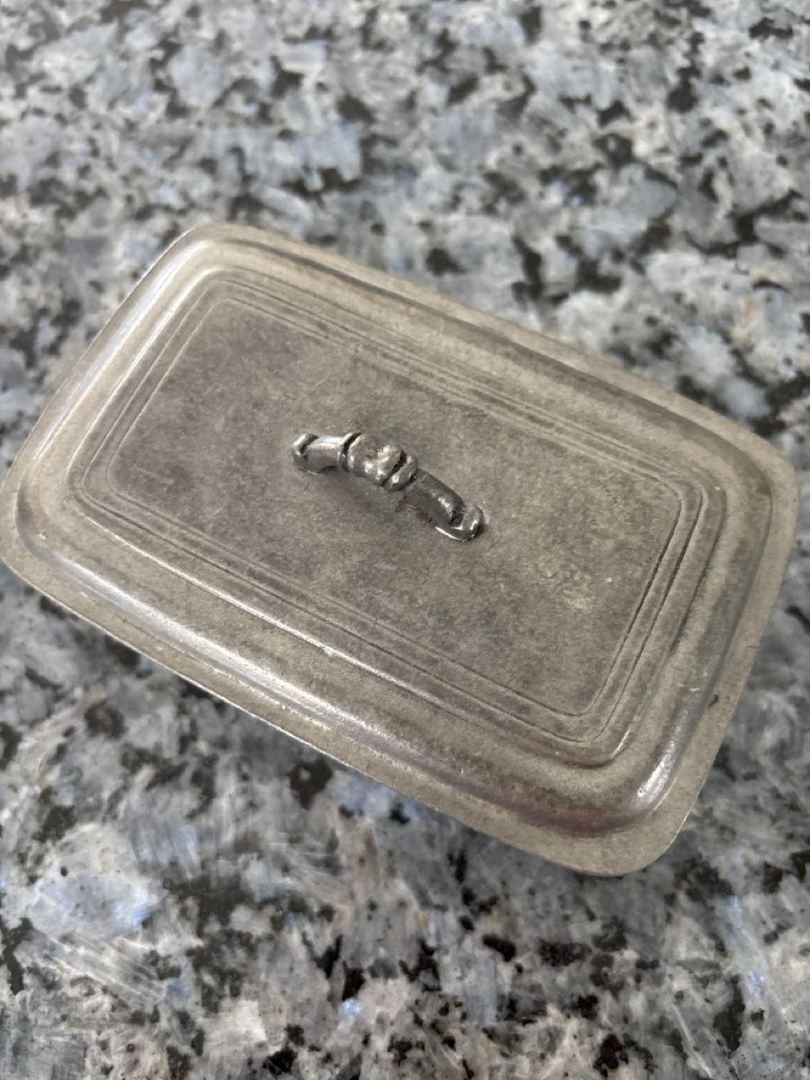 Altro in Decorazioni & Accessori: Zinn Dose 95% mit Deckel, Schmuckdose, Dose, 13x7cm – Usato da Hendschiken venduto da Uraniali 1