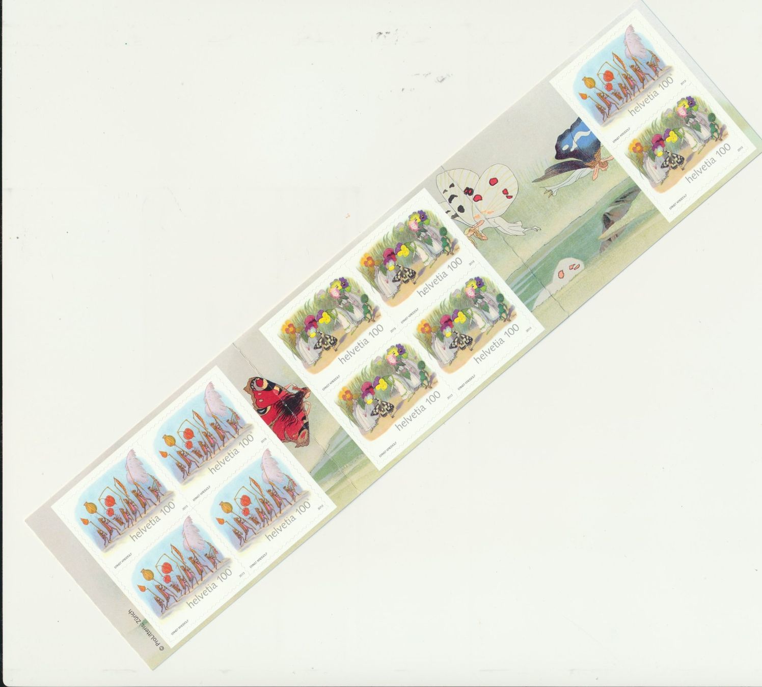 Tutti i francobolli: 2013 "Ernst Kreidolf", Markenheftchen, ** postfrisch – Nuovo (secondo la descrizione) da Winterthur venduto da Zupogeru 1