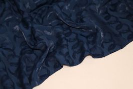 Stoff Kleiderstoff marineblau