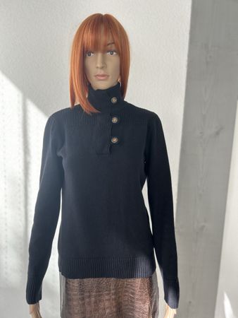 Lauren Ralph Lauren Pullover schwarz Grösse S Baumwolle