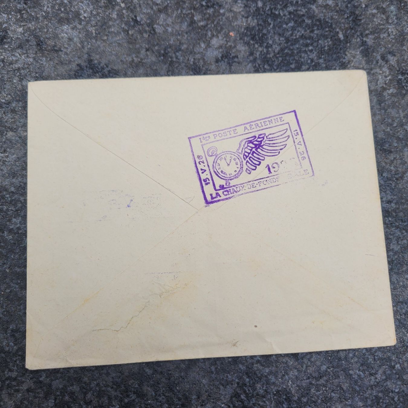 Tutti i francobolli: Luftpost La Chaux De Fonds 1er Poste 1926 – Usato da Biel/Bienne venduto da Destockweb 2