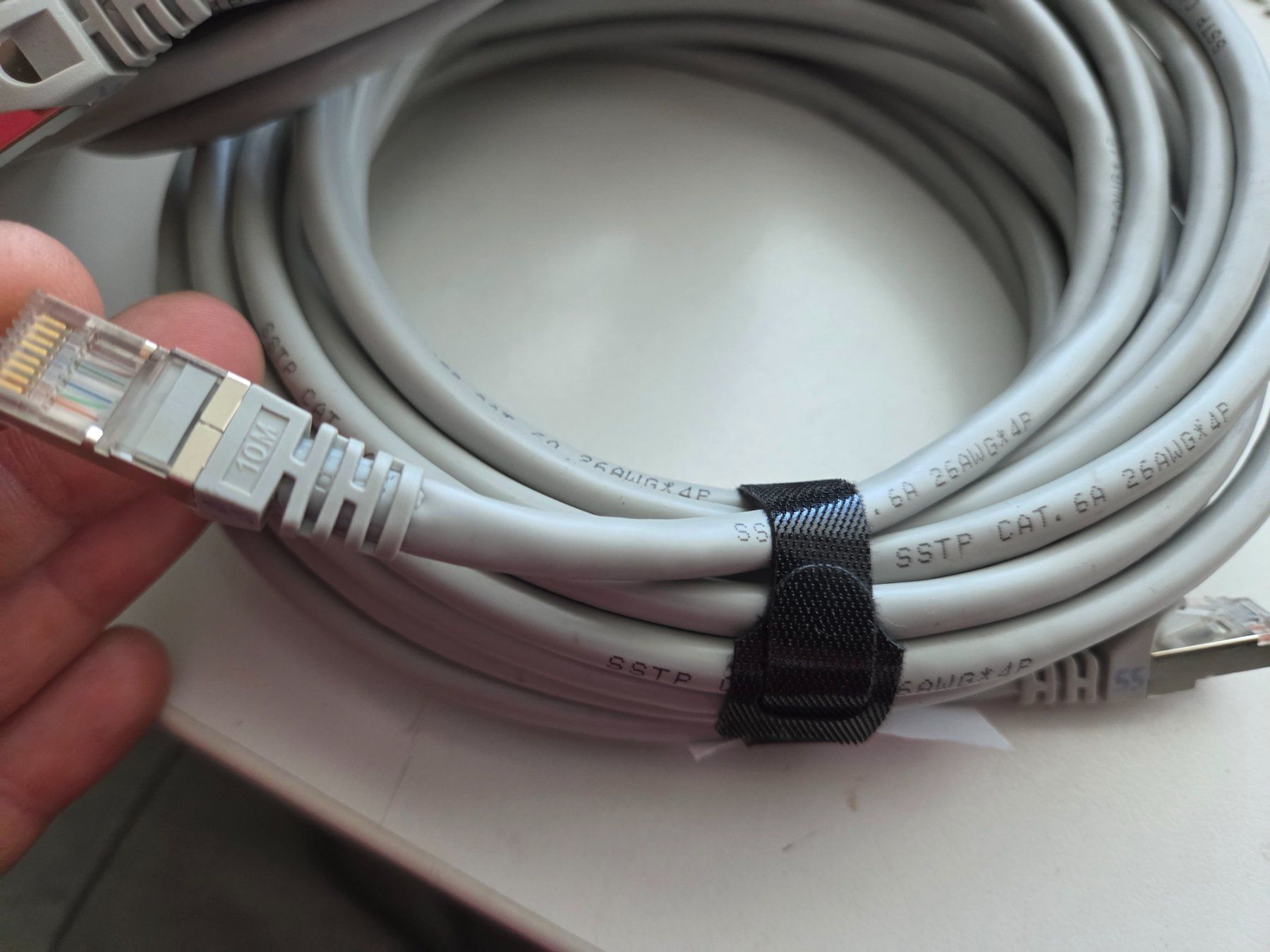 Cavi: Patchkabel Cat6A RJ45 UKV 10m Ethernetkabel Internetkabel – Usato da Zürich venduto da Alibaba1234 1
