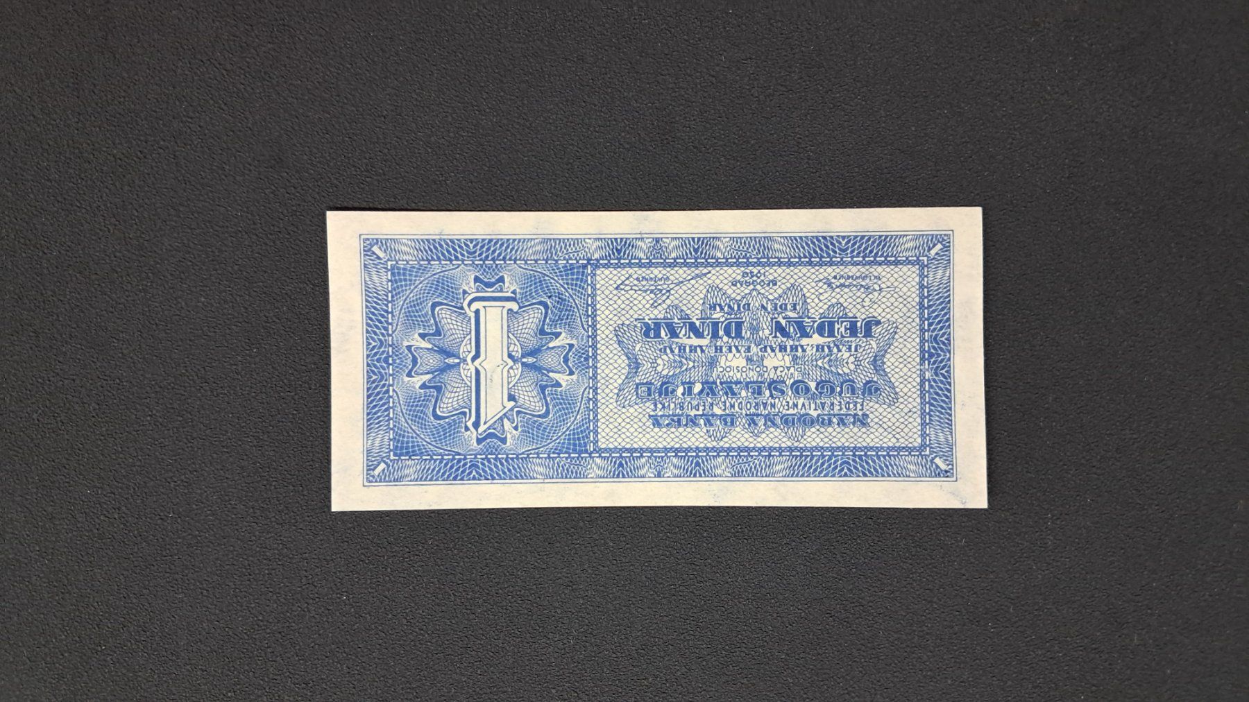 Banconote: Jugoslawien 1 Dinar 1950 Unc – Nuovo e nell'imballaggio originale da Lufingen venduto da E-Auktion