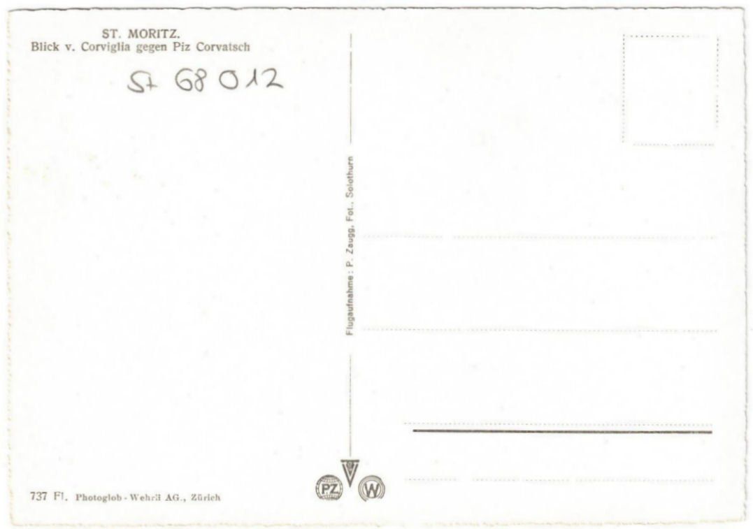 Cartoline postali: St. Moritz - Standseilbahn Corviglia + Skilift – Usato da Binningen venduto da Mountainrider 1