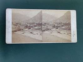 Stereo Photo Karte / Luzern - Ausgabe ca. 1890