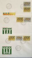 FDC, Z42, Z43, Z45, zusammenhängen im paar, 3-Streifen