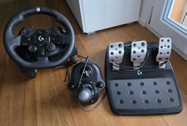 Logitech G923 Rennlenkrad mit Pedalen und Schaltung. Top!