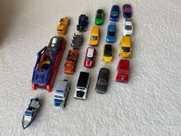 Majorette Spielzeugautos + Katapult Konvolut